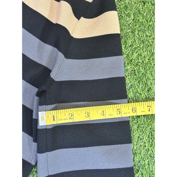 Diane Von Furstenberg Duster Womens Size P Petite Striped Open Jacket‎ Designer - Picture 15 of 15